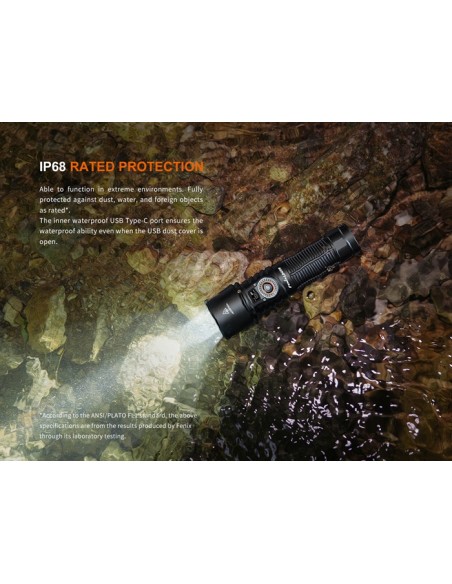 Linterna Fenix LD45R - 2800 lúmenes. Interruptor electrónico avanzado