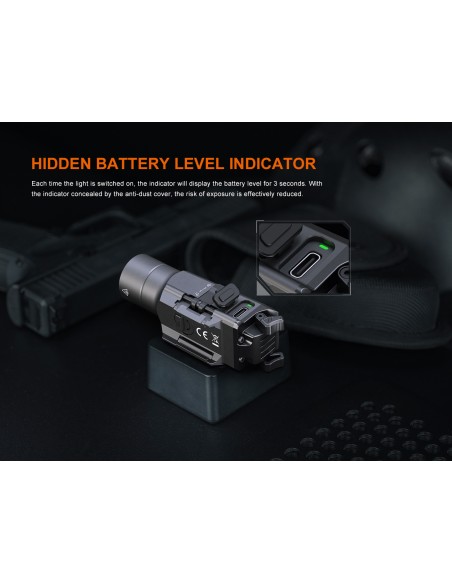 Linterna Táctica Fenix GL19R V2.0 - 1200 lúmenes recargable