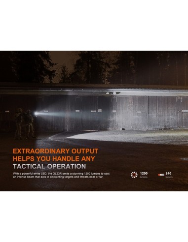 Linterna Táctica Fenix GL23R - 1200 lúmenes recargable