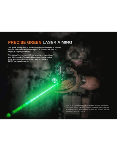 Linterna Táctica Fenix GL23R - 1200 lúmenes recargable