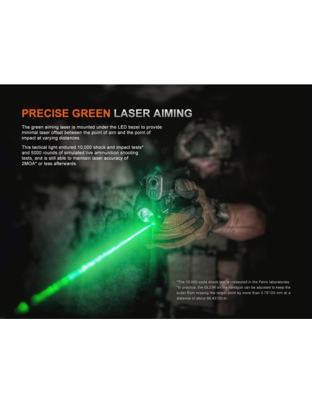 Linterna Táctica Fenix GL23R - 1200 lúmenes recargable