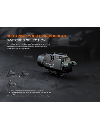 Linterna Táctica Fenix GL23R - 1200 lúmenes recargable