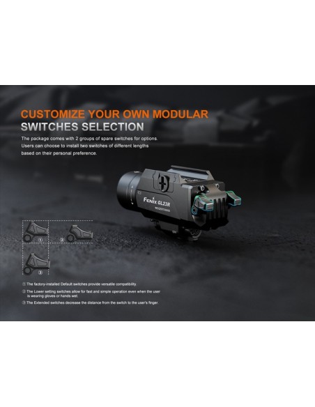 Linterna Táctica Fenix GL23R - 1200 lúmenes recargable