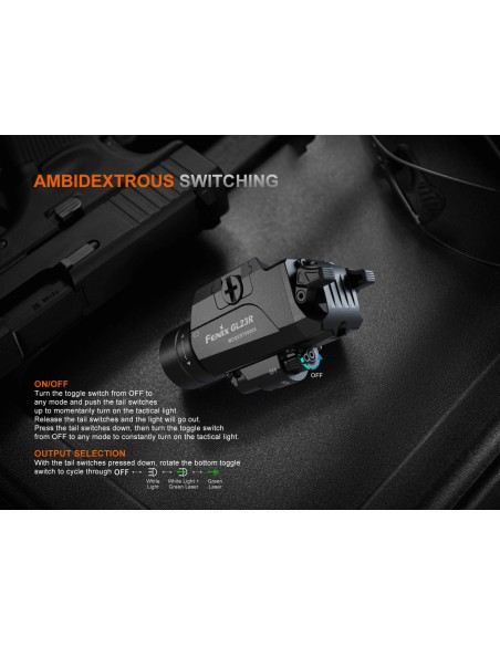 Linterna Táctica Fenix GL23R - 1200 lúmenes recargable