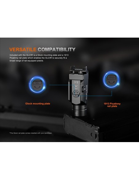 Linterna Táctica Fenix GL23R - 1200 lúmenes recargable