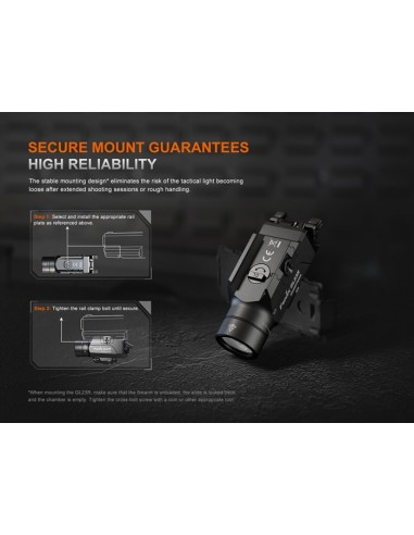 Linterna Táctica Fenix GL23R - 1200 lúmenes recargable