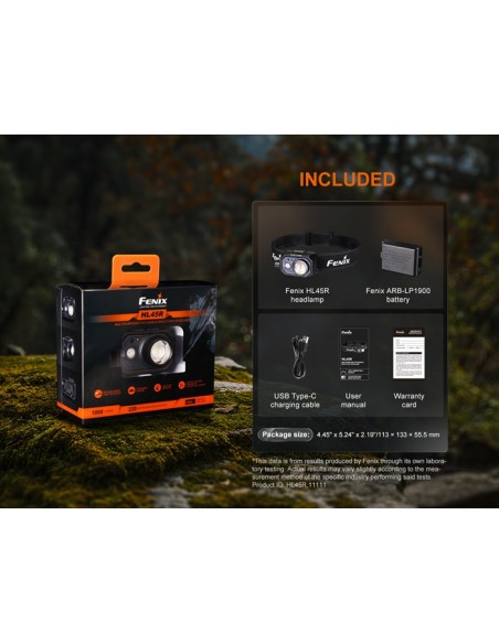 Frontal Fénix HL45R - 1000 Lúmenes