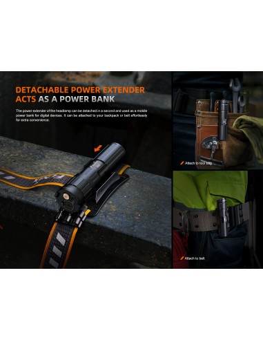 Batería Fenix ARB-LP21 - Accesorio para HM75R - 5000 mAh Recargable con USB Tipo C