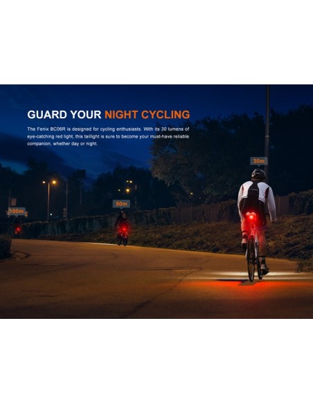Luz trasera para Bicicleta Fenix BC06R - 90 lúmenes