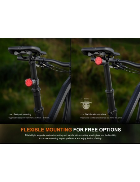 Luz trasera para Bicicleta Fenix BC06R - 90 lúmenes