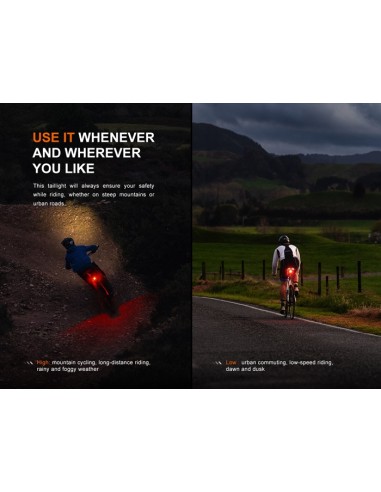 Luz trasera para Bicicleta Fenix BC06R - 90 lúmenes