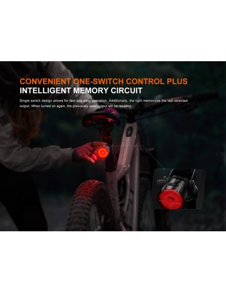 Luz trasera para Bicicleta Fenix BC06R - 90 lúmenes