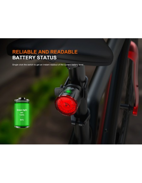 Luz trasera para Bicicleta Fenix BC06R - 90 lúmenes