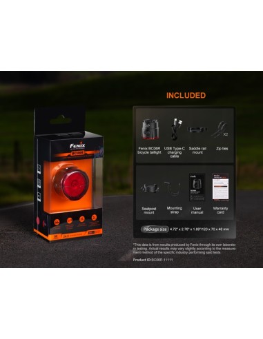 Luz trasera para Bicicleta Fenix BC06R - 90 lúmenes
