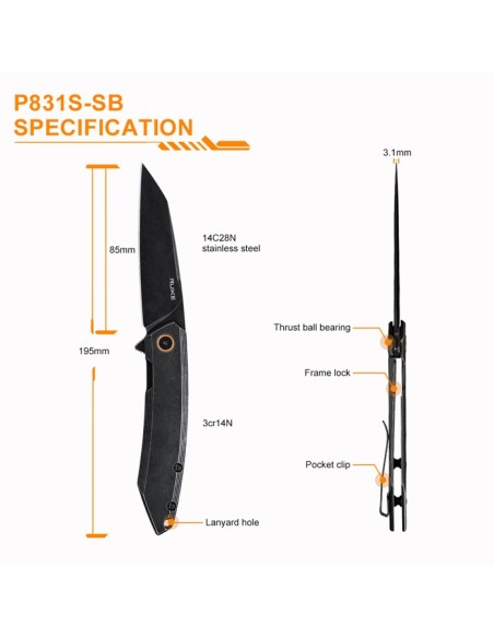 Navaja Ruike P831S-SB