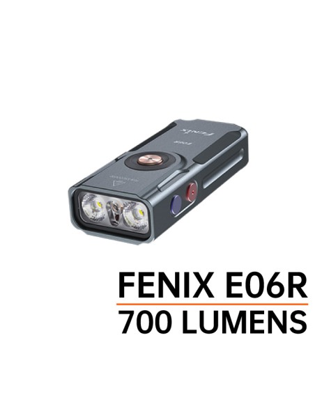 Linterna Fenix E06R (Color gris) - 700 lúmenes